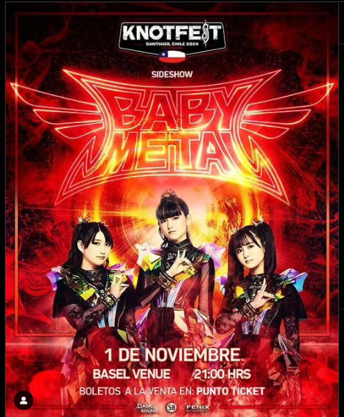 Sideshow Babymetal en Chile 2024