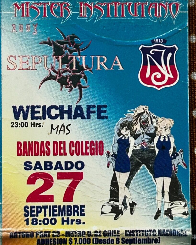 Ticket Sepultura en Estadio Nacional